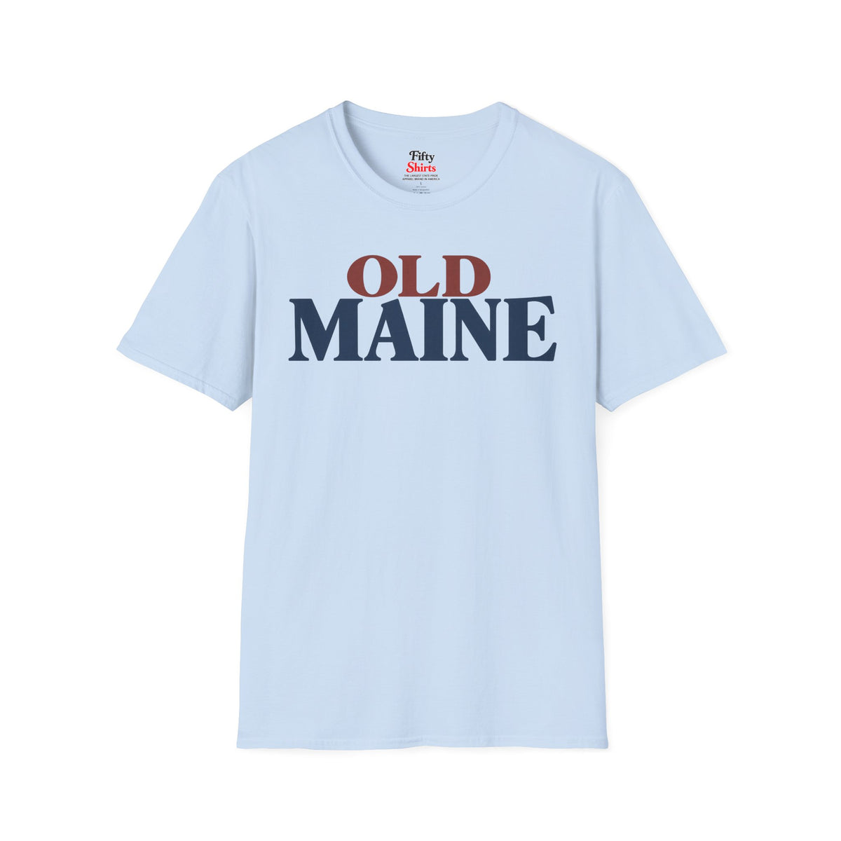 Old Maine Unisex Softstyle T Shirt State Name Graphic Tee