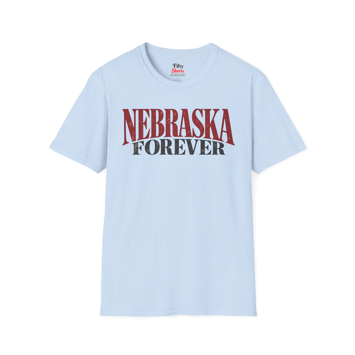 Nebraska Forever Unisex Softstyle T Shirt State Name Graphic Tee