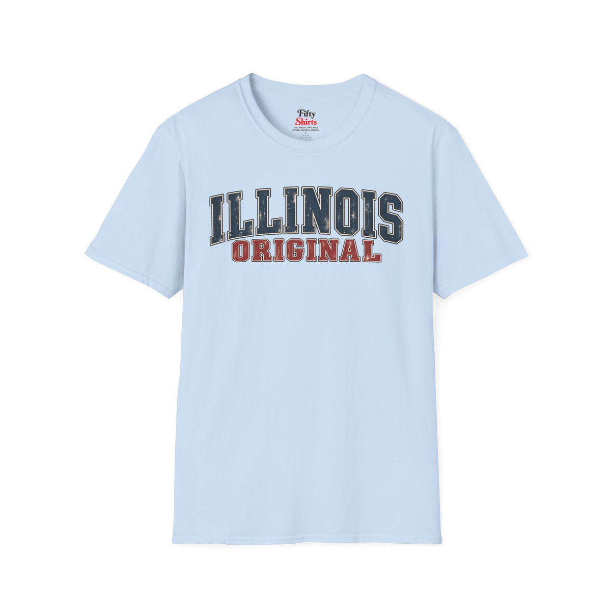 Illinois Original Unisex Softstyle T Shirt State Name Graphic Tee