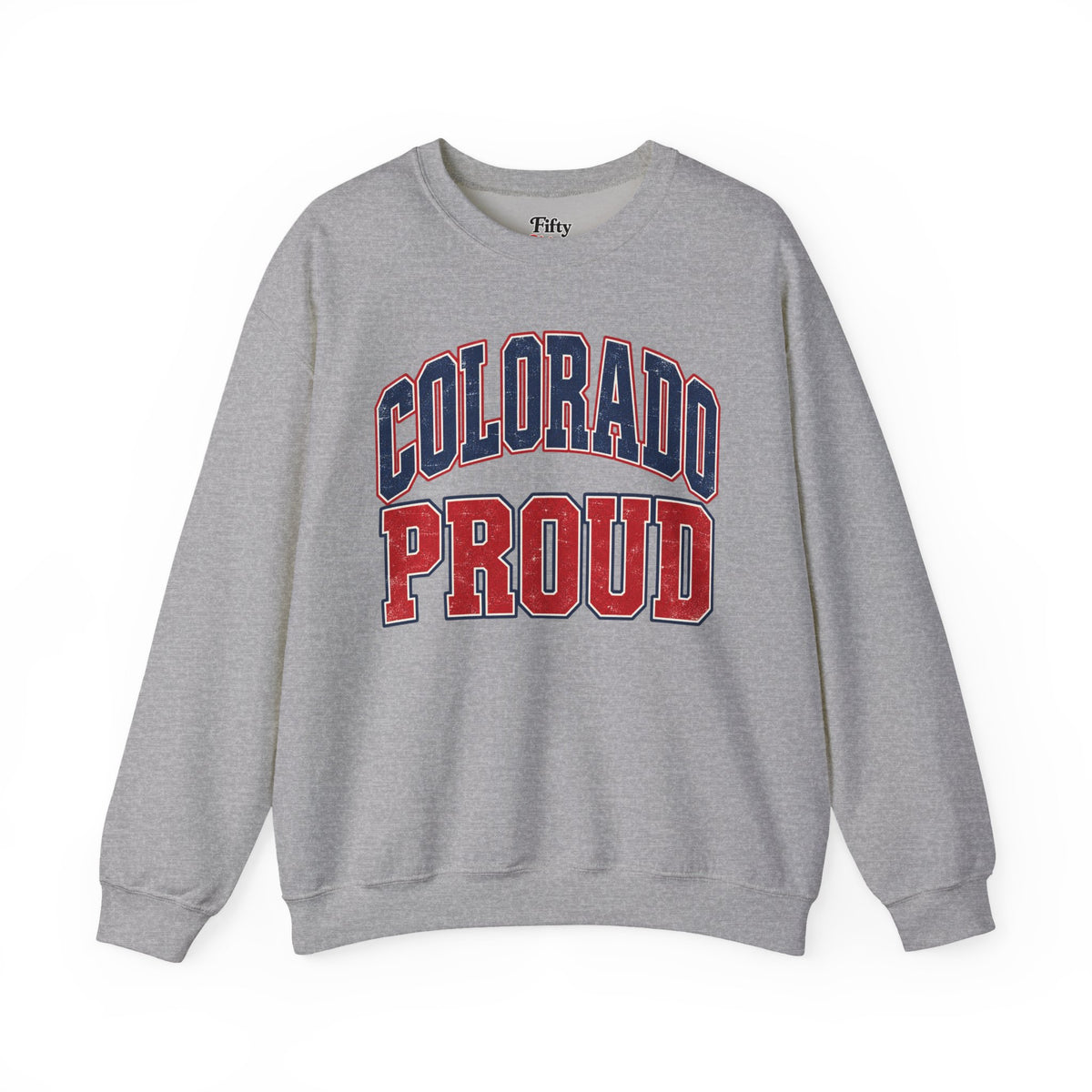 Colorado Proud Unisex Crewneck Sweatshirt State Name Graphic
