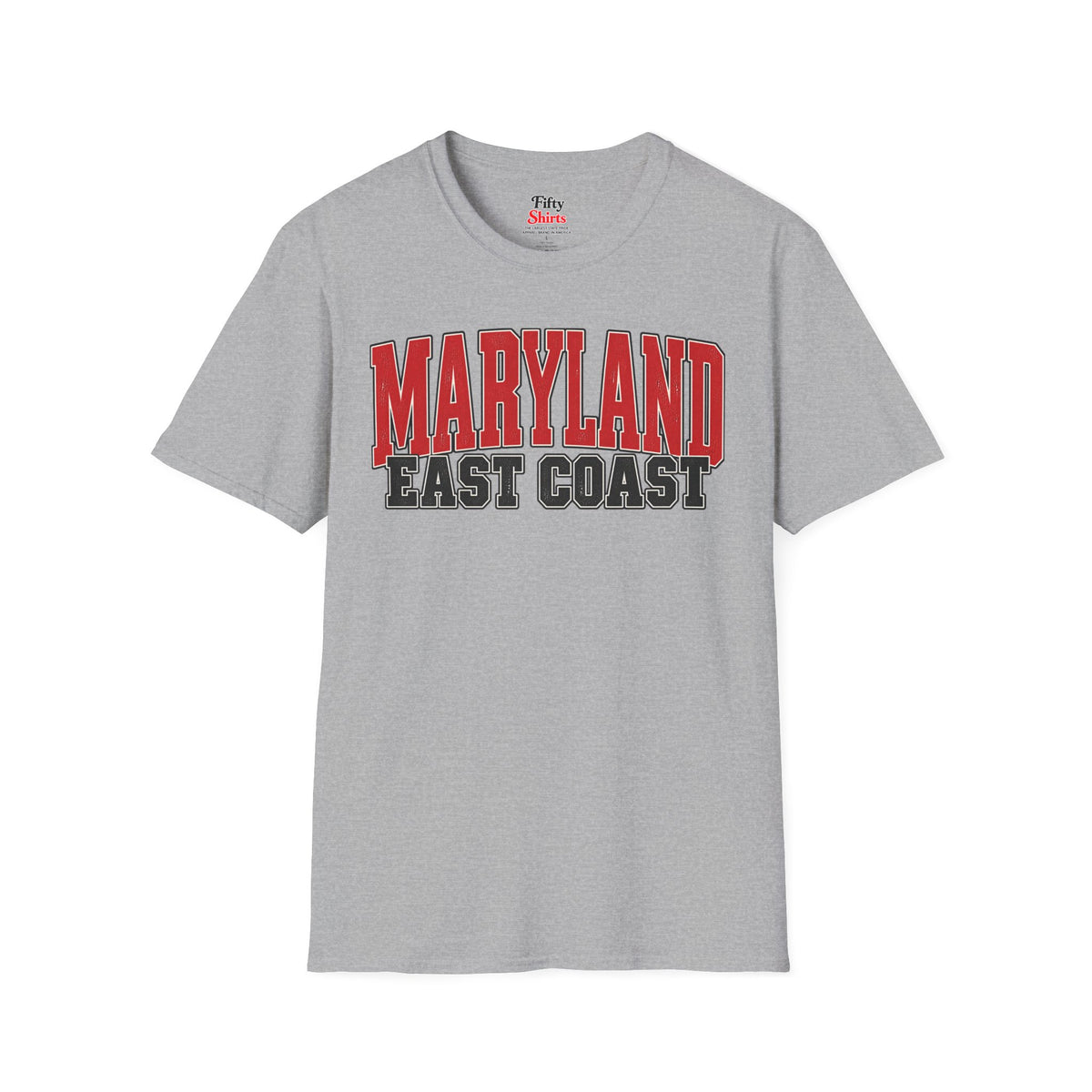 Maryland East Coast Unisex Softstyle T Shirt State Name Graphic Tee
