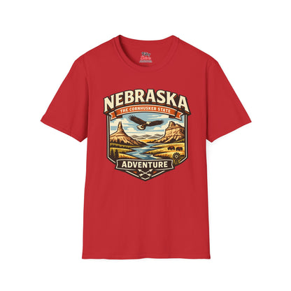 Nebraska Cornhusker State Adventure Unisex Softstyle T Shirt State Pride Graphic Tee Collections FS03