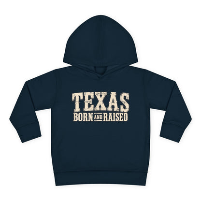 Texas Born and Raised Old-School Ranch Heritage Unisex Toddler Pullover Fleece Hoodie