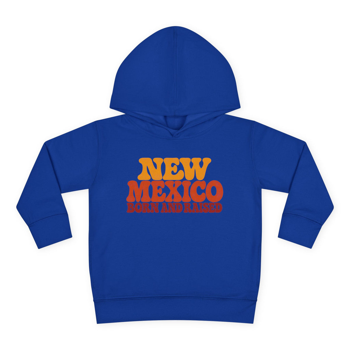 New Mexico Born and Raised 1970s Retro Unisex Toddler Pullover Fleece Hoodie