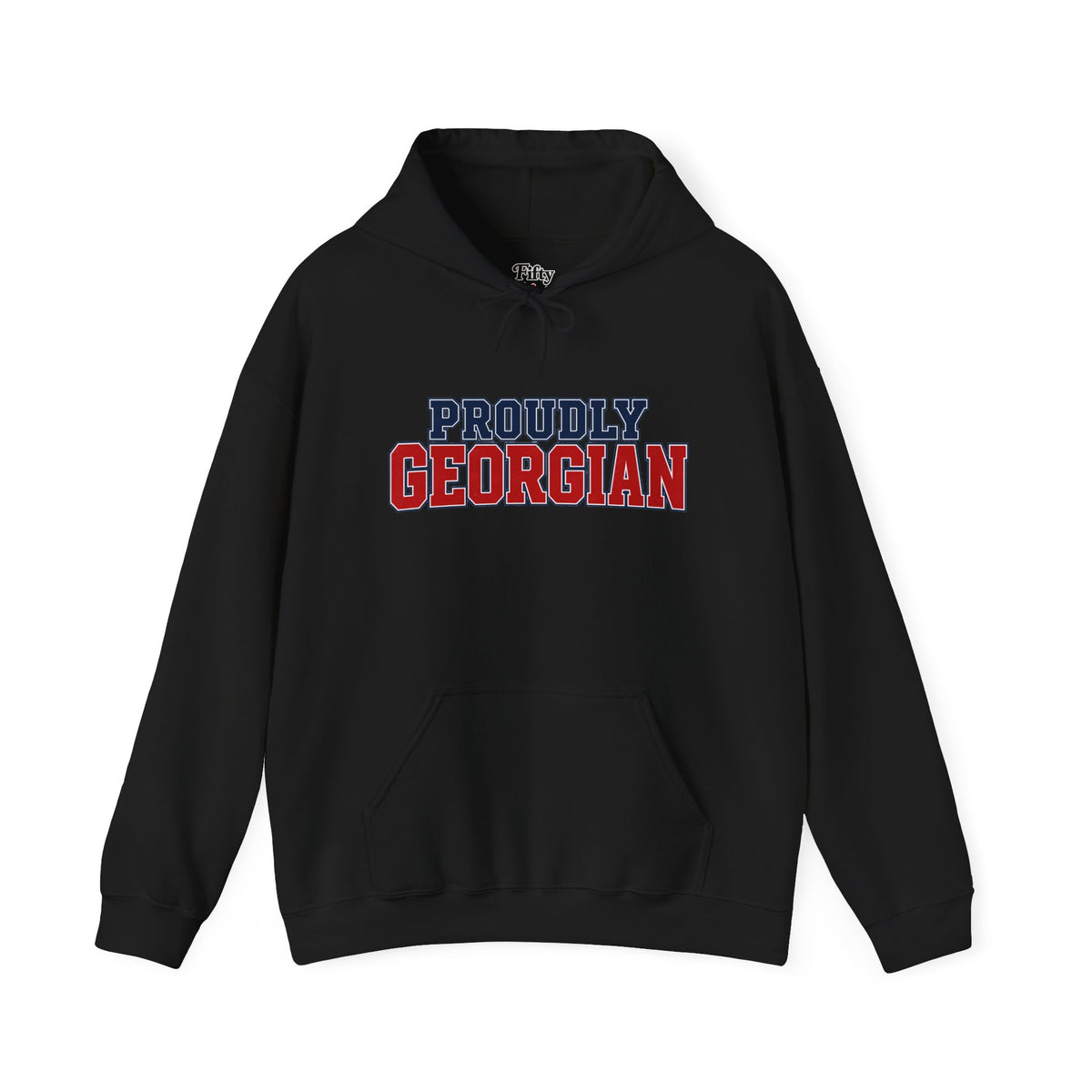 Proudly Georgian Georgia Unisex Hoodie State Name Graphic