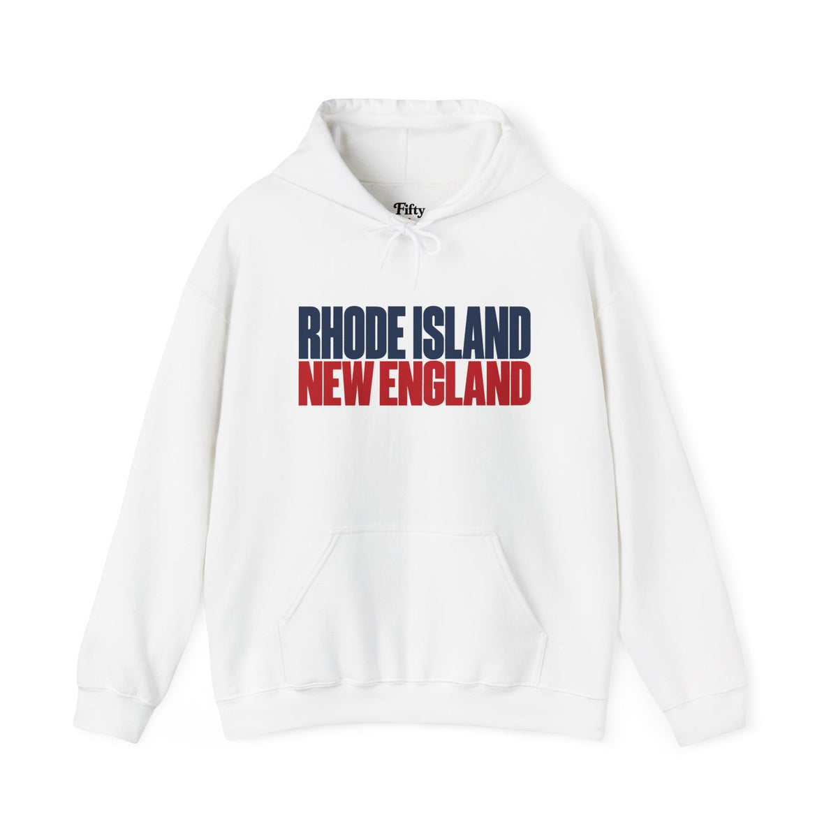 Rhode Island New England Unisex Hoodie State Name Graphic