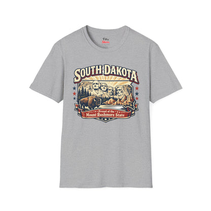 South Dakota State Pride Unisex Softstyle T Shirt State Pride Graphic Tee Collections FS03