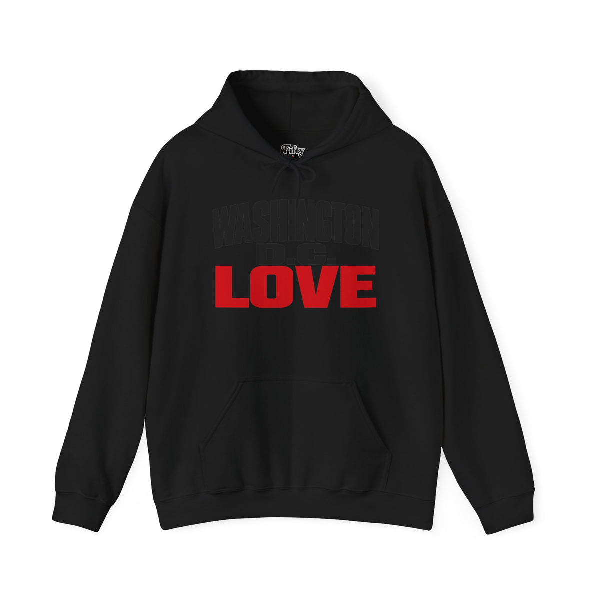 Washington DC Love Unisex Hoodie State Name Graphic
