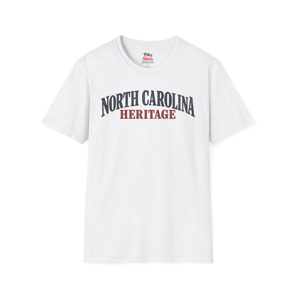 North Carolina Heritage Unisex Softstyle T Shirt State Name Graphic Tee