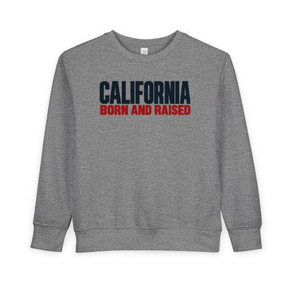 California Born and Raised Minimal Modern Unisex Toddler Sweatshirt