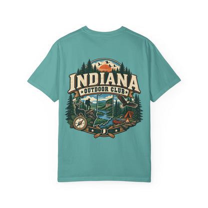 Indiana Outdoor Club Unisex Comfort Color 1717 Streetwear Graphic Tee