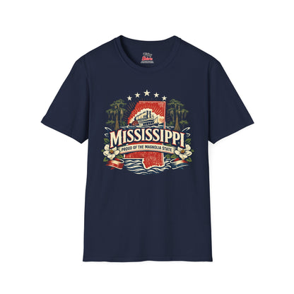 Mississippi State Pride Unisex Softstyle T Shirt State Pride Graphic Tee Collections FS03