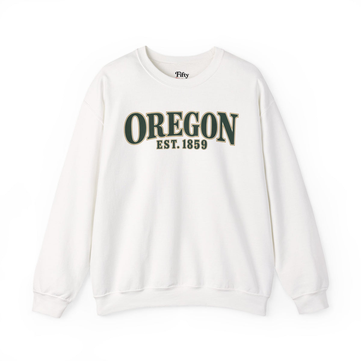 Oregon EST 1859 Unisex Crewneck Sweatshirt State Name Graphic