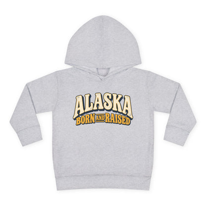 Alaska Born and Raised Retro 1970s Alaska Unisex Toddler Pullover Fleece Hoodie