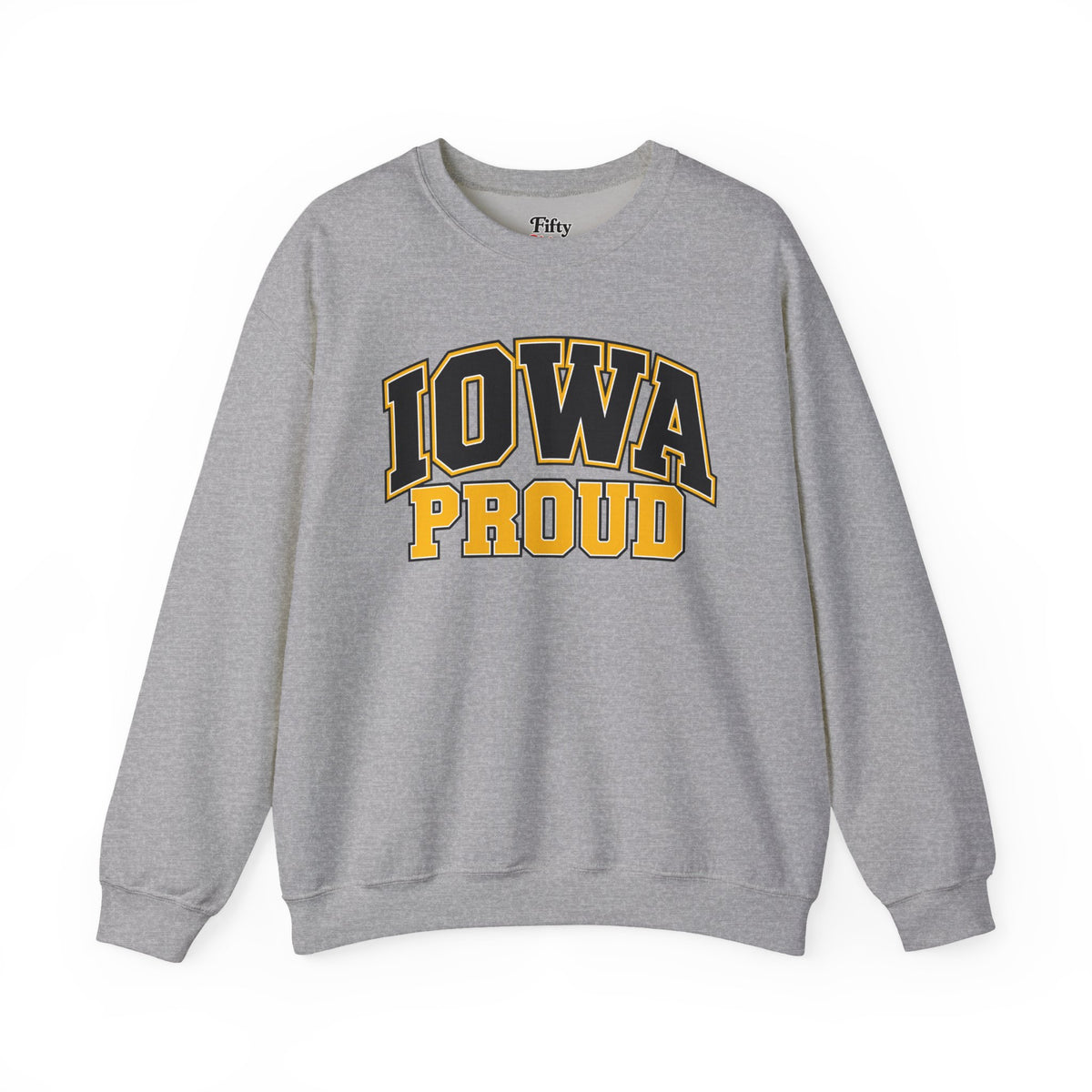 Iowa Proud Unisex Crewneck Sweatshirt State Name Graphic