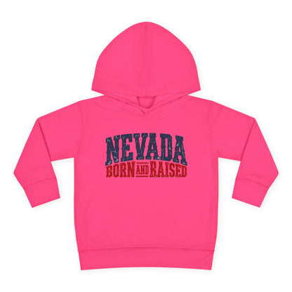 Nevada Born and Raised Rugged Western Unisex Toddler Pullover Fleece Hoodie