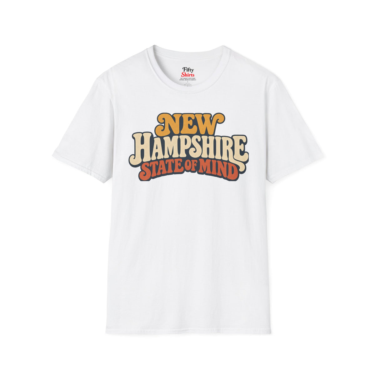 New Hampshire State of Mind Unisex Softstyle T Shirt State Name Graphic Tee