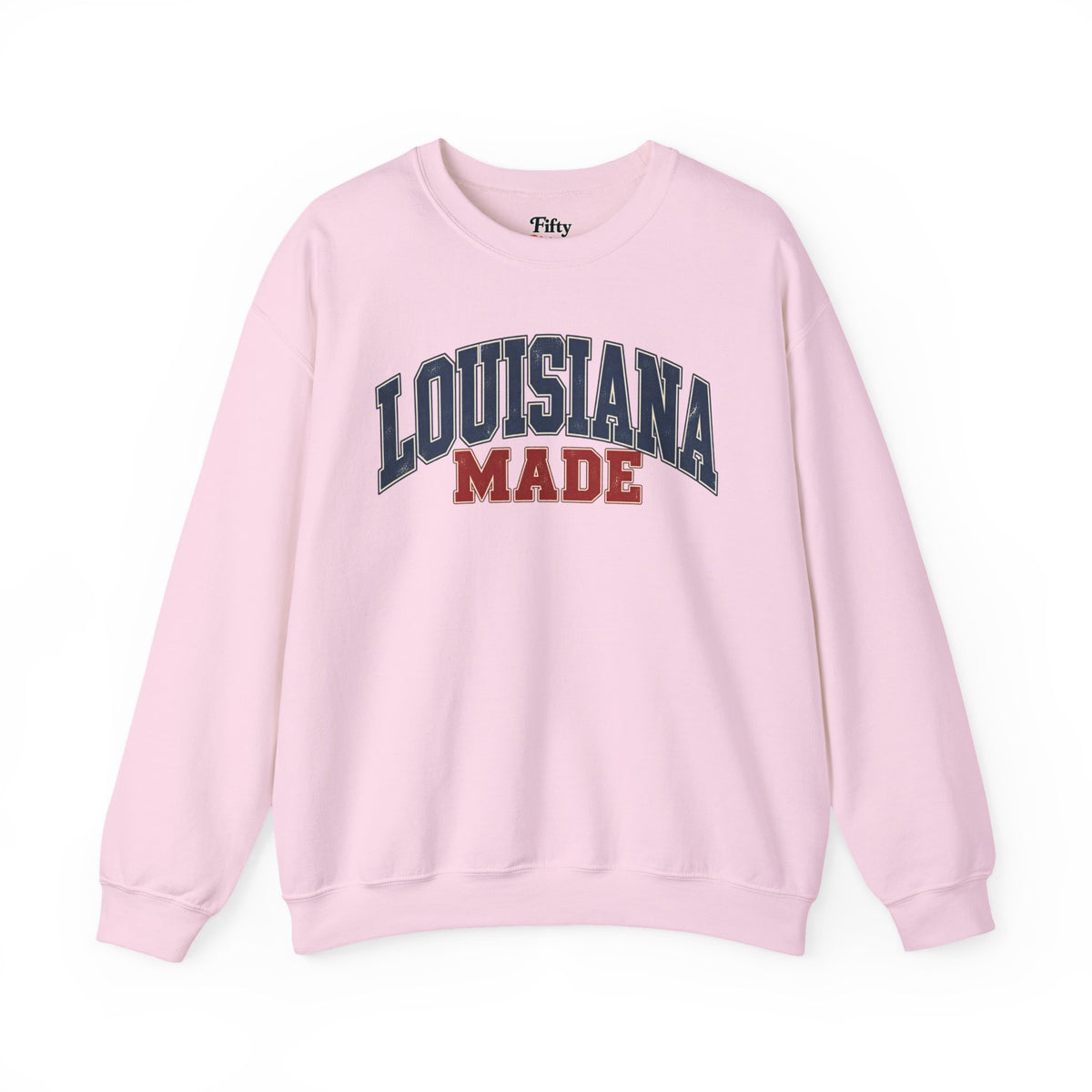Louisiana Made Unisex Crewneck Sweatshirt State Name Graphic