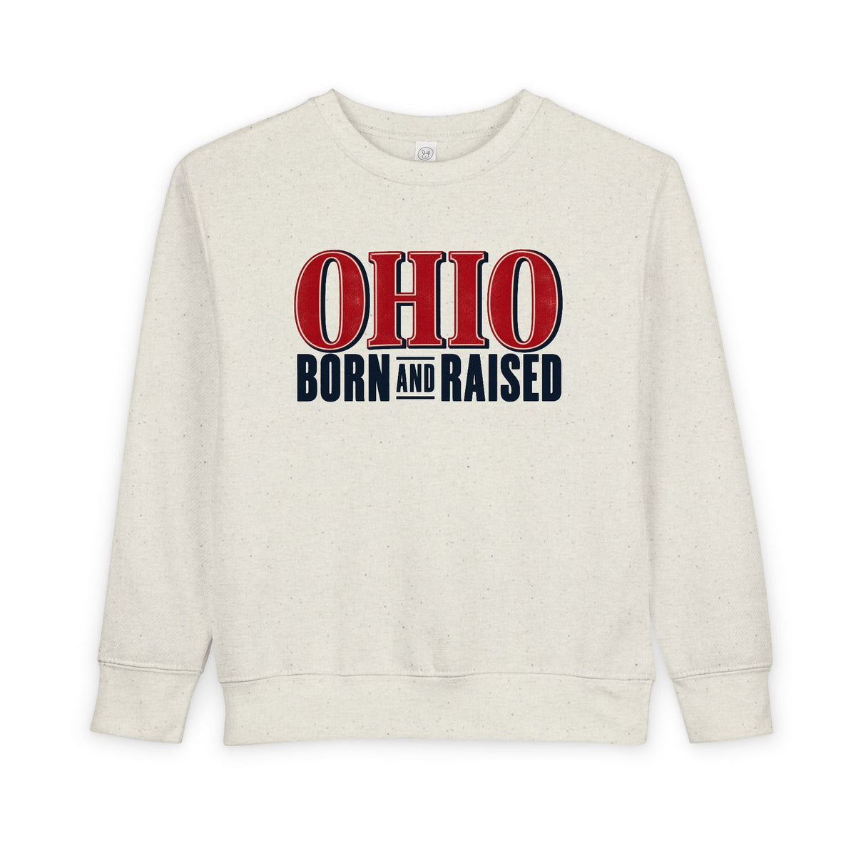 Ohio Born and Raised Premium Heritage Unisex Toddler Sweatshirt