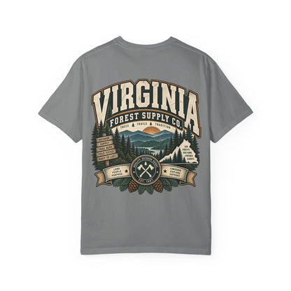 Virginia Forest Supply Co Unisex Comfort Color 1717 Streetwear Graphic Tee