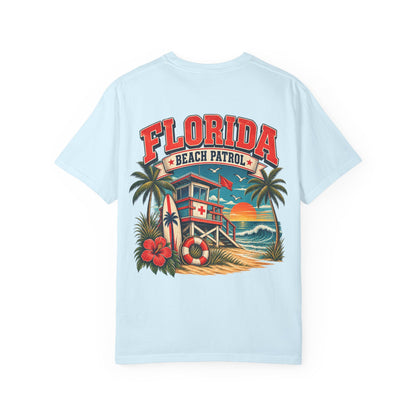 Florida Beach Patrol  Unisex Comfort Color 1717 Streetwear Graphic Tee