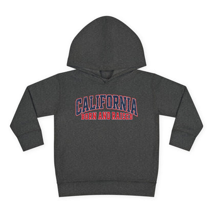 California Born and Raised Vintage Athletic Heritage Unisex Toddler Pullover Fleece Hoodie