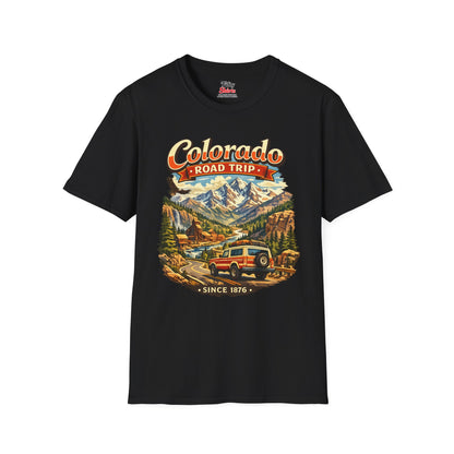 Colorado Road Trip Unisex Softstyle T Shirt State Pride Graphic Tee Collections FS03