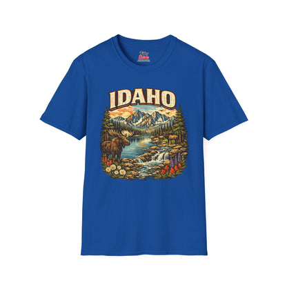 Idaho Wildlife Unisex Softstyle T Shirt State Pride Graphic Tee Collections FS03