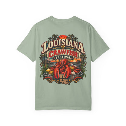 Louisiana Crawfish Festival Unisex Comfort Color 1717 Streetwear Graphic Tee