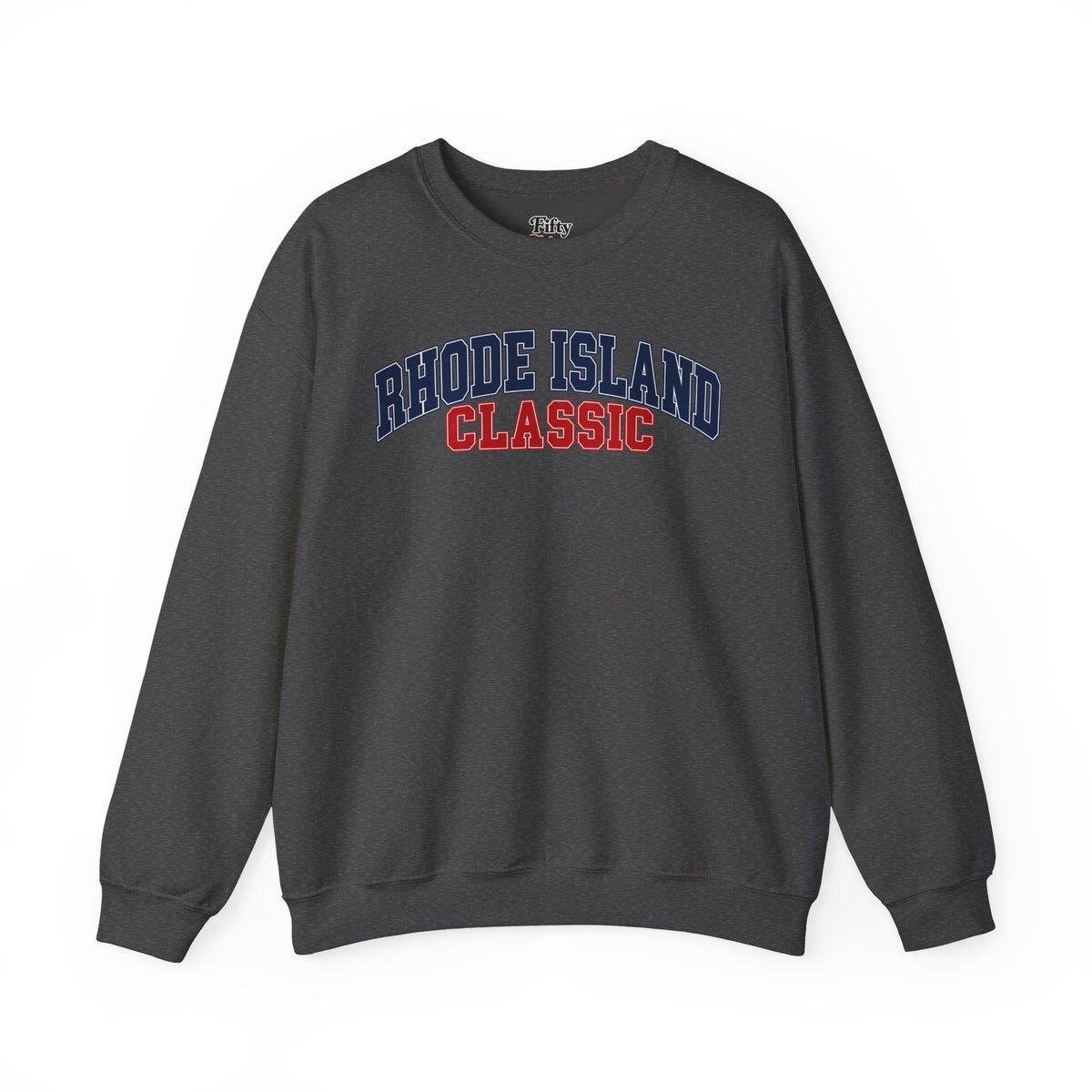 Rhode Island Classic Unisex Crewneck Sweatshirt State Name Graphic