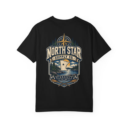 Minnesota North Star Supply Co. Unisex Comfort Color 1717 Streetwear Graphic Tee