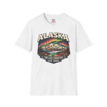 Alaska Northern Lights Unisex Softstyle T Shirt State Pride Graphic Tee Collections FS03