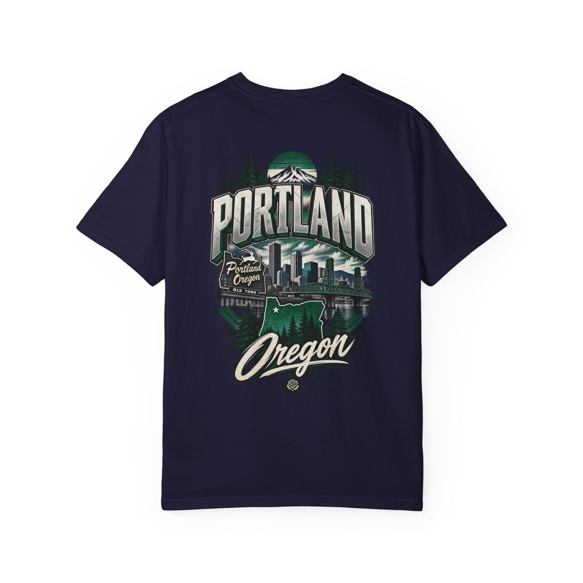 Portland Oregon Unisex Comfort Color 1717 Streetwear Graphic Tee
