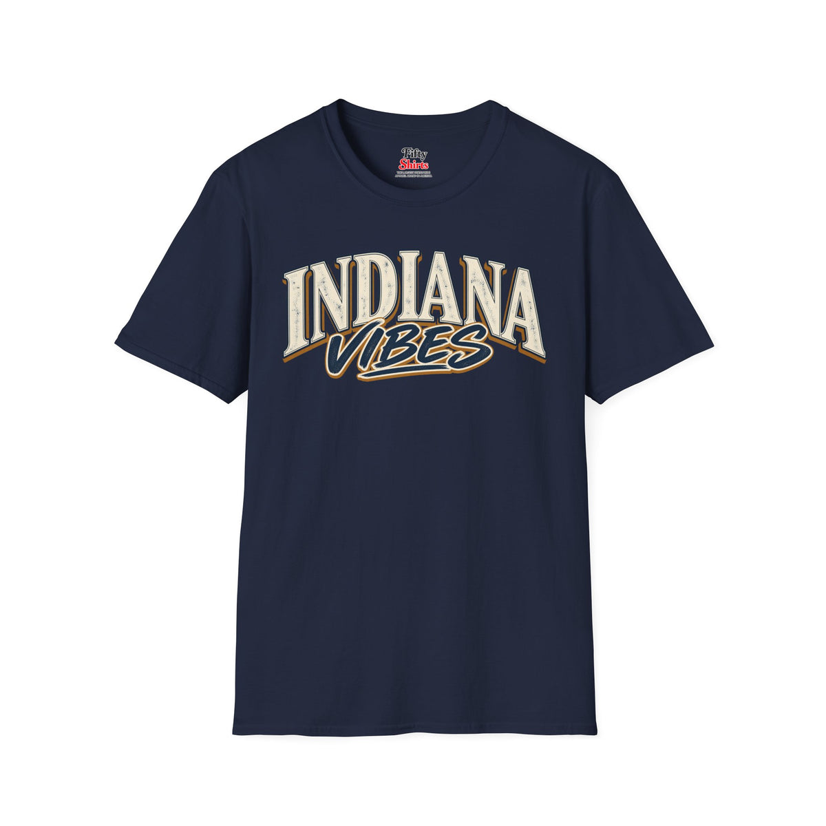 Indiana Vibes Unisex Softstyle T Shirt State Name Graphic Tee