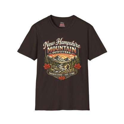 New Hampshire Mountain Outfitters Unisex Softstyle T Shirt State Pride Graphic Tee Collections FS03