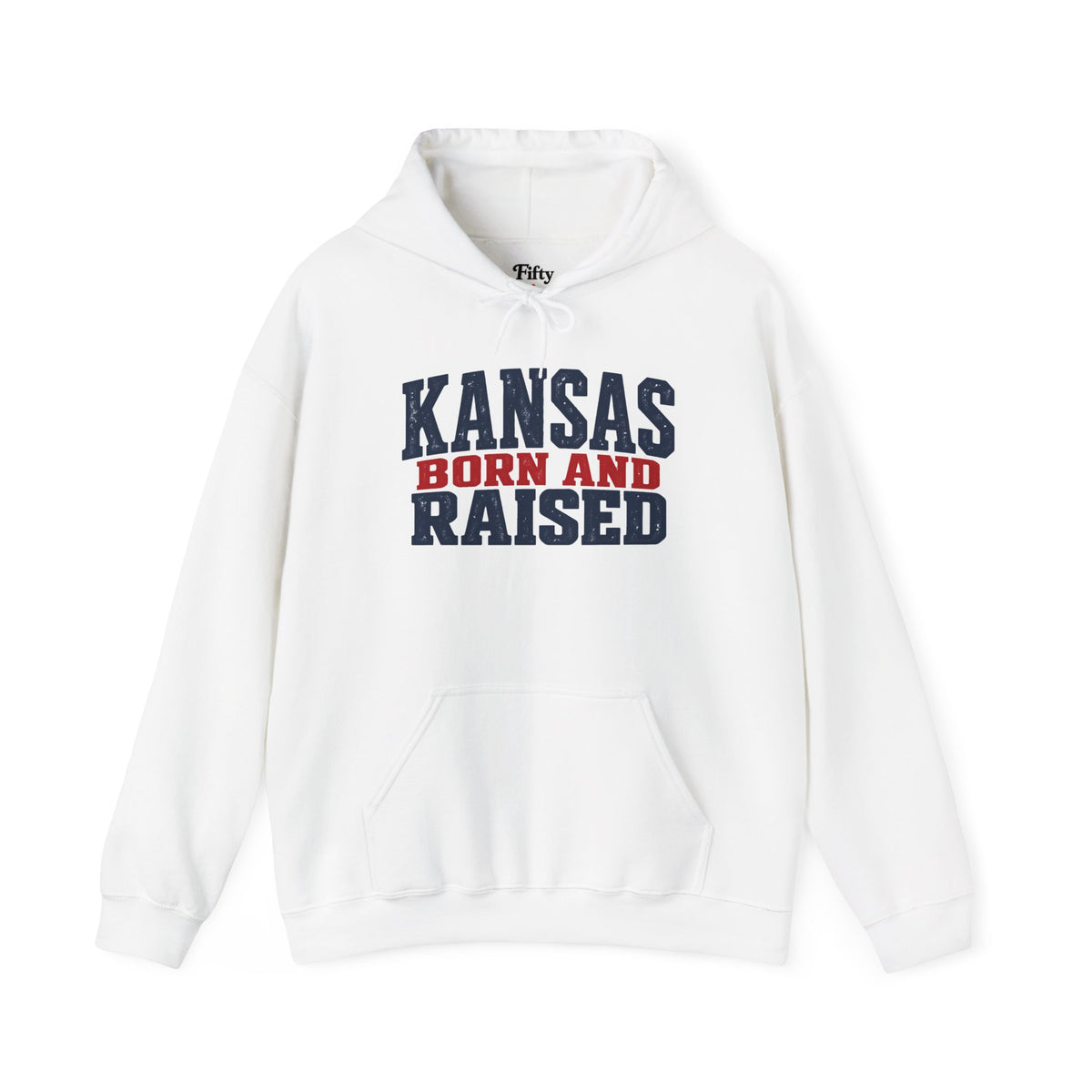Kansas Born and Raised Classic Heritage Unisex Hoodie Graphic