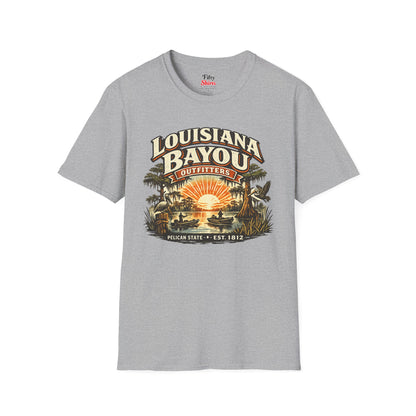 Louisiana Bayou Outfitters Unisex Softstyle T Shirt State Pride Graphic Tee Collections FS03