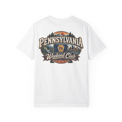 Pennsylvania Weekend Club Unisex Comfort Color 1717 Streetwear Graphic Tee