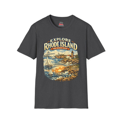 Rhode Island Explore Rhode Island Unisex Softstyle T Shirt State Pride Graphic Tee Collections FS03