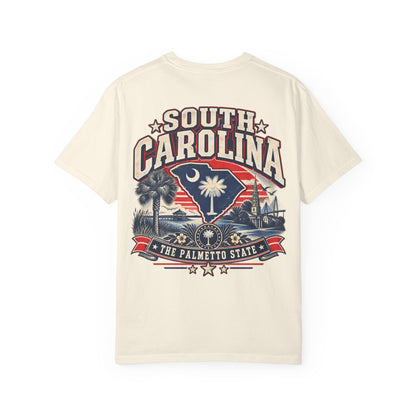 South Carolina The Palmetto State Unisex Comfort Color 1717 Streetwear Graphic Tee