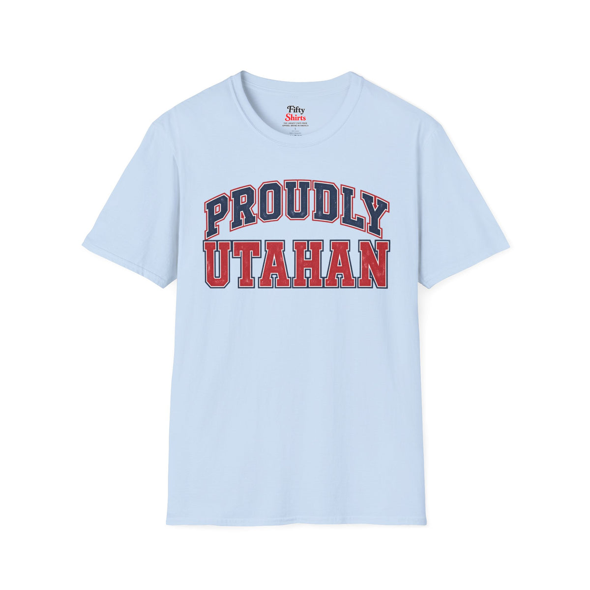Proudly Utahan Utah Unisex Softstyle T Shirt State Name Graphic Tee
