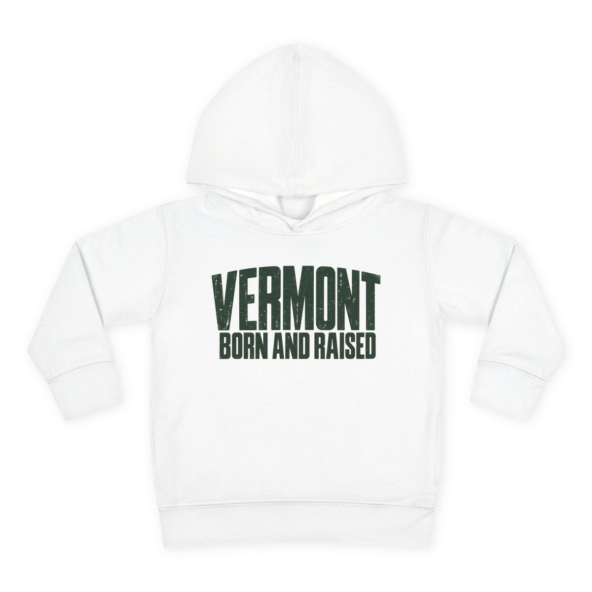 Vermont Born and Raised Modern New England Streetwear Unisex Toddler Pullover Fleece Hoodie