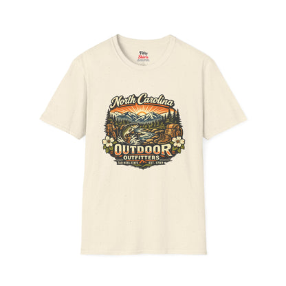 North Carolina Outdoor Outfitters Unisex Softstyle T Shirt State Pride Graphic Tee Collections FS03