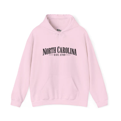 North Carolina Est.1789 Unisex Hoodie State Name Graphic