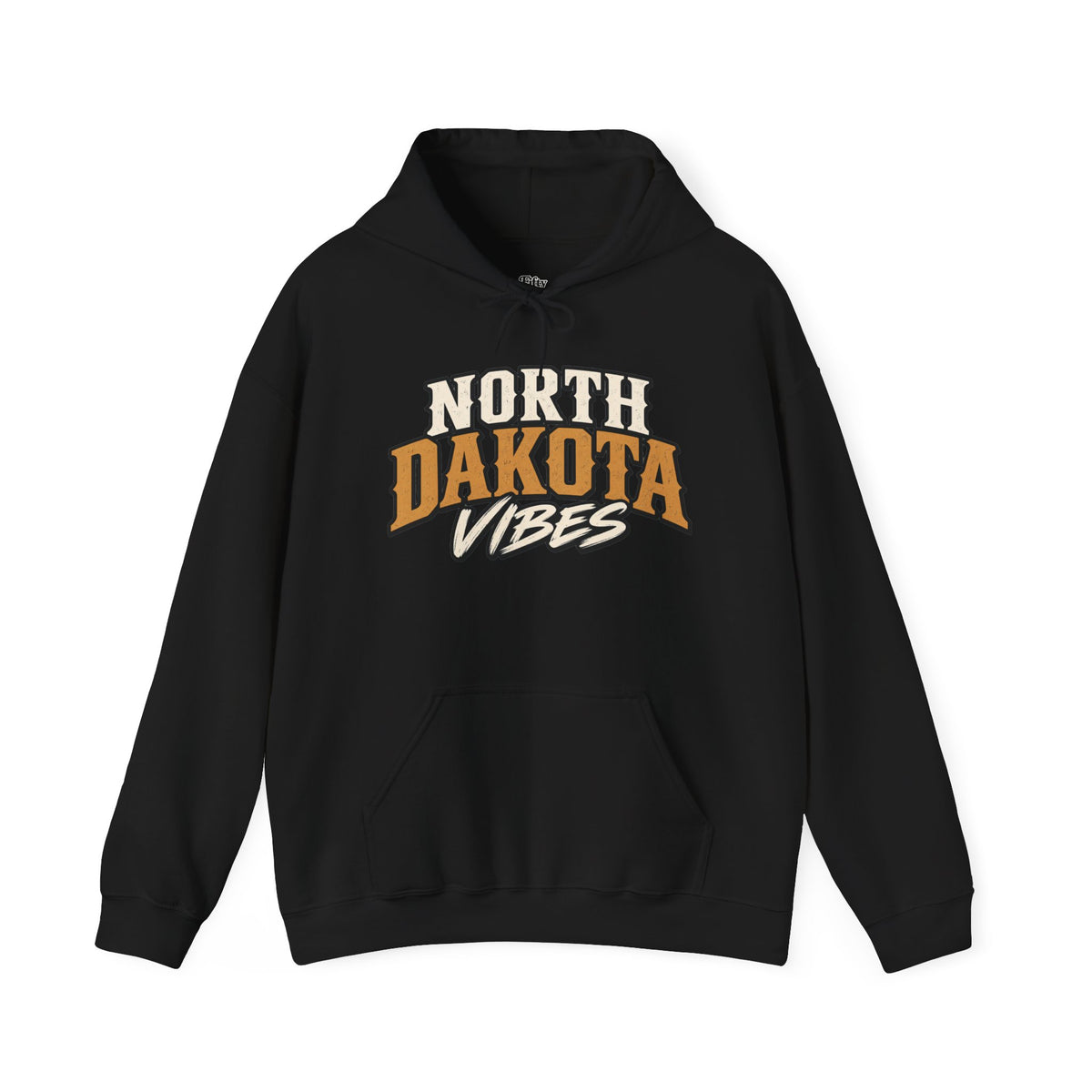North Dakota Vibes Unisex Hoodie State Name Graphic