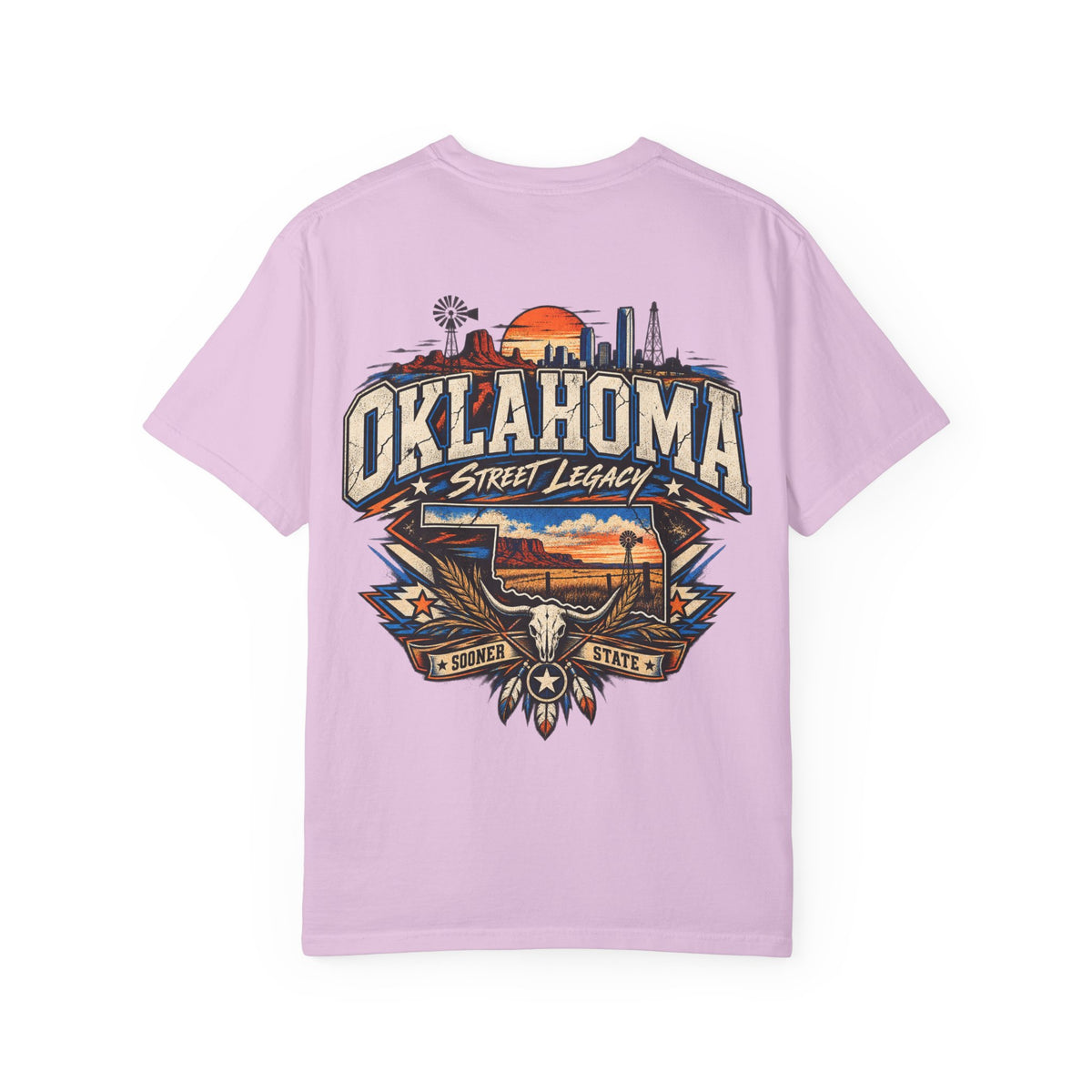 Oklahoma Street Legacy Unisex Comfort Color 1717 Streetwear Graphic Tee