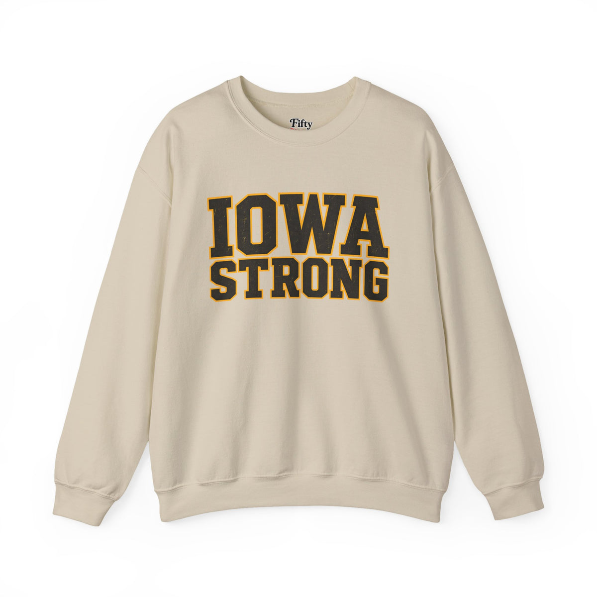 Iowa Strong Unisex Crewneck Sweatshirt State Name Graphic