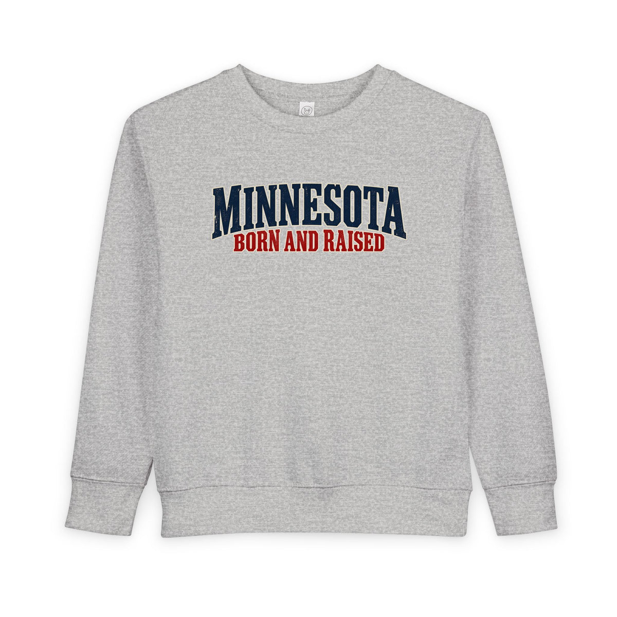 Minnesota Born and Raised Premium Northwoods Unisex Toddler Sweatshirt