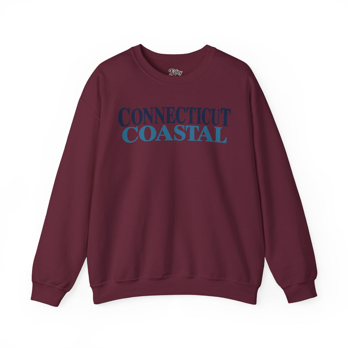 Connecticut Coastal Unisex Crewneck Sweatshirt State Name Graphic