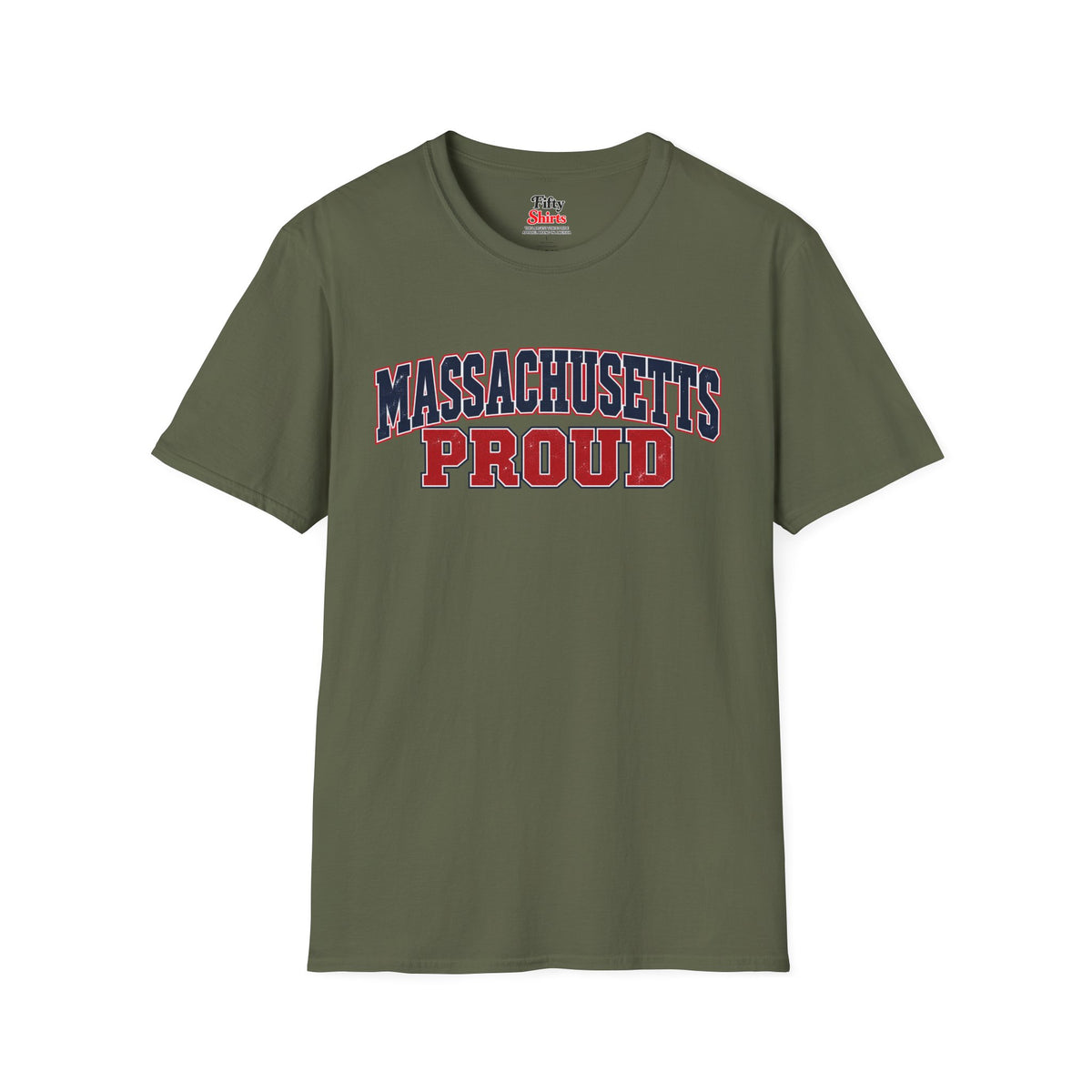 Massachusetts Proud Unisex Softstyle T Shirt State Name Graphic Tee